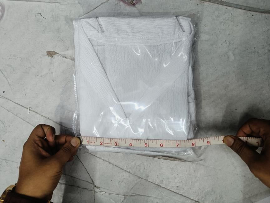 Men's Crinkled Co-Ord Set White doorbey india