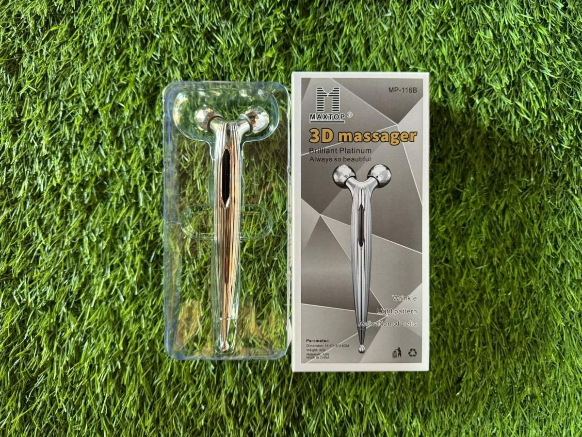 Mini Long 3D Shape 360 Rotate Face Massage Roller - doorbey india