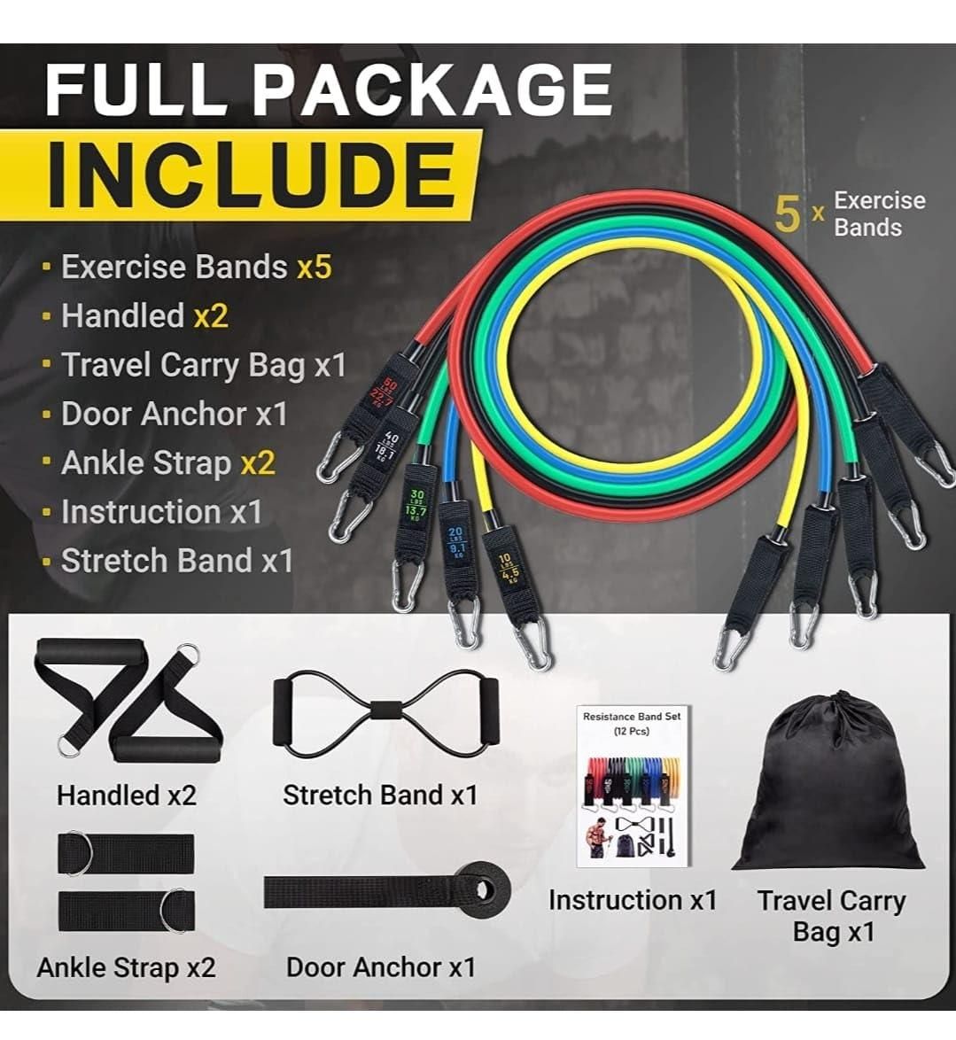 Resistance Band Set for Heavy Workout isdi90-m1