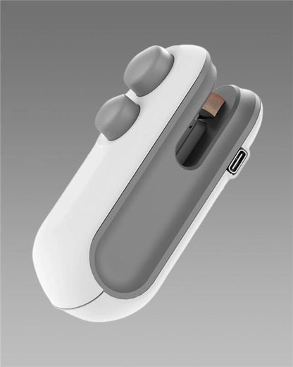 Portable Mini Sealing Machine 2 in 1 USB Rechargeable Magnetic Bag Sealer Heat Seal with Cutter isdi90-m1