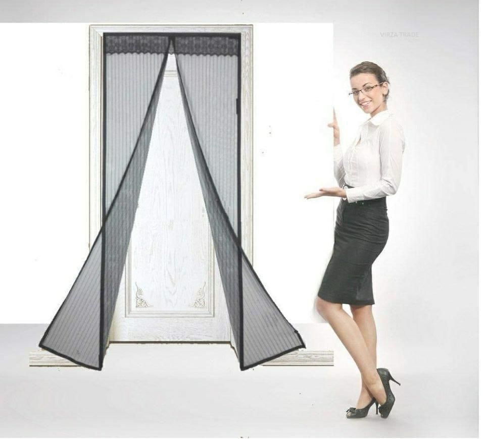 Mesh Screen Net Home Magnetic Foldable Anti Mosquito Door Curtains isdi90-m1