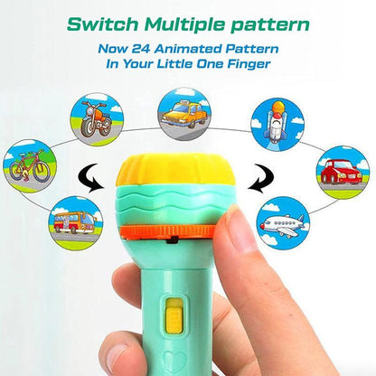 Slide Flashlight Torch Education Learning Kids Toy doorbey india
