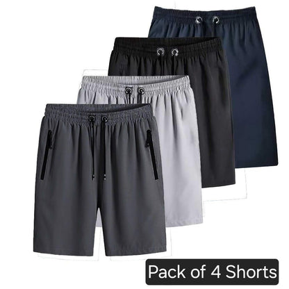 Combo of 4 Men's Stretchable Cotton Shorts isdi90-m1