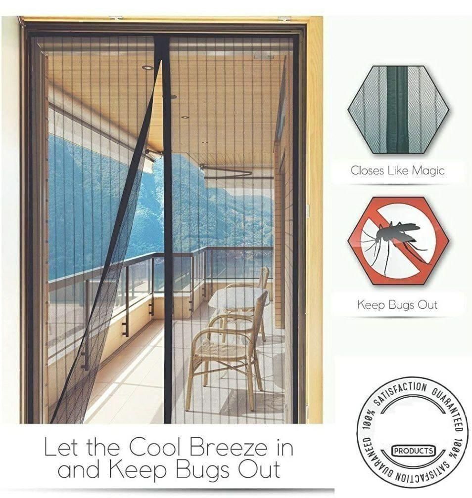Mesh Screen Net Home Magnetic Foldable Anti Mosquito Door Curtains - doorbey india