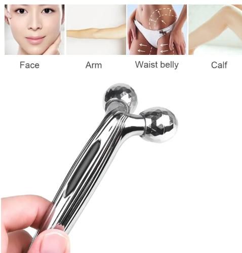 Mini Long 3D Shape 360 Rotate Face Massage Roller isdi90-m1