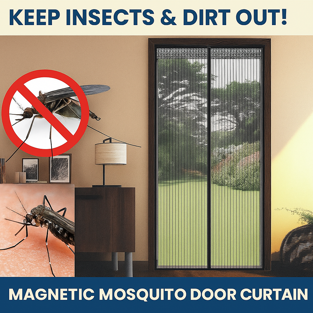 Mesh Screen Net Home Magnetic Foldable Anti Mosquito Door Curtains - doorbey india