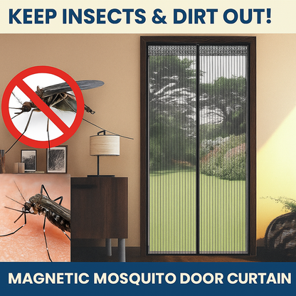 Mesh Screen Net Home Magnetic Foldable Anti Mosquito Door Curtains - doorbey india