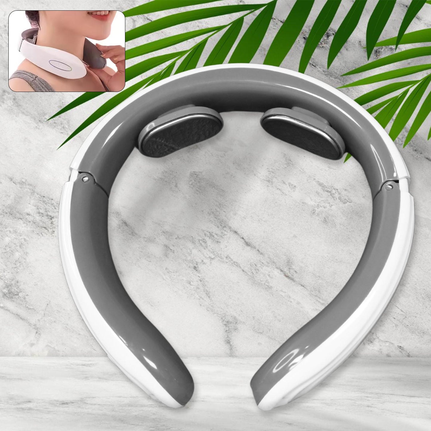 2 Heads Smart Electric Neck And Back Pulse Massager (1 Pc  Mix Design) doorbey india