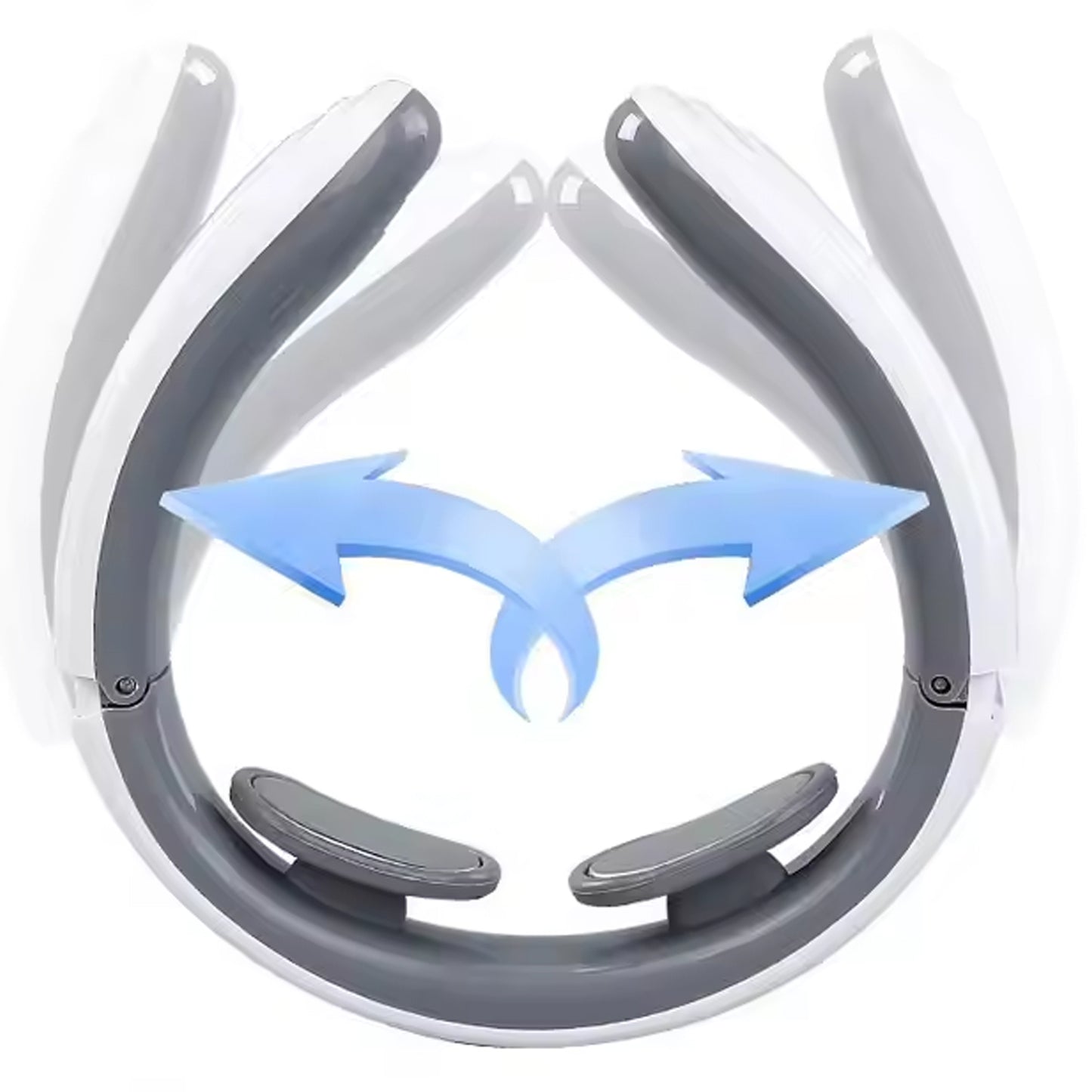 2 Heads Smart Electric Neck And Back Pulse Massager (1 Pc  Mix Design) - doorbey india