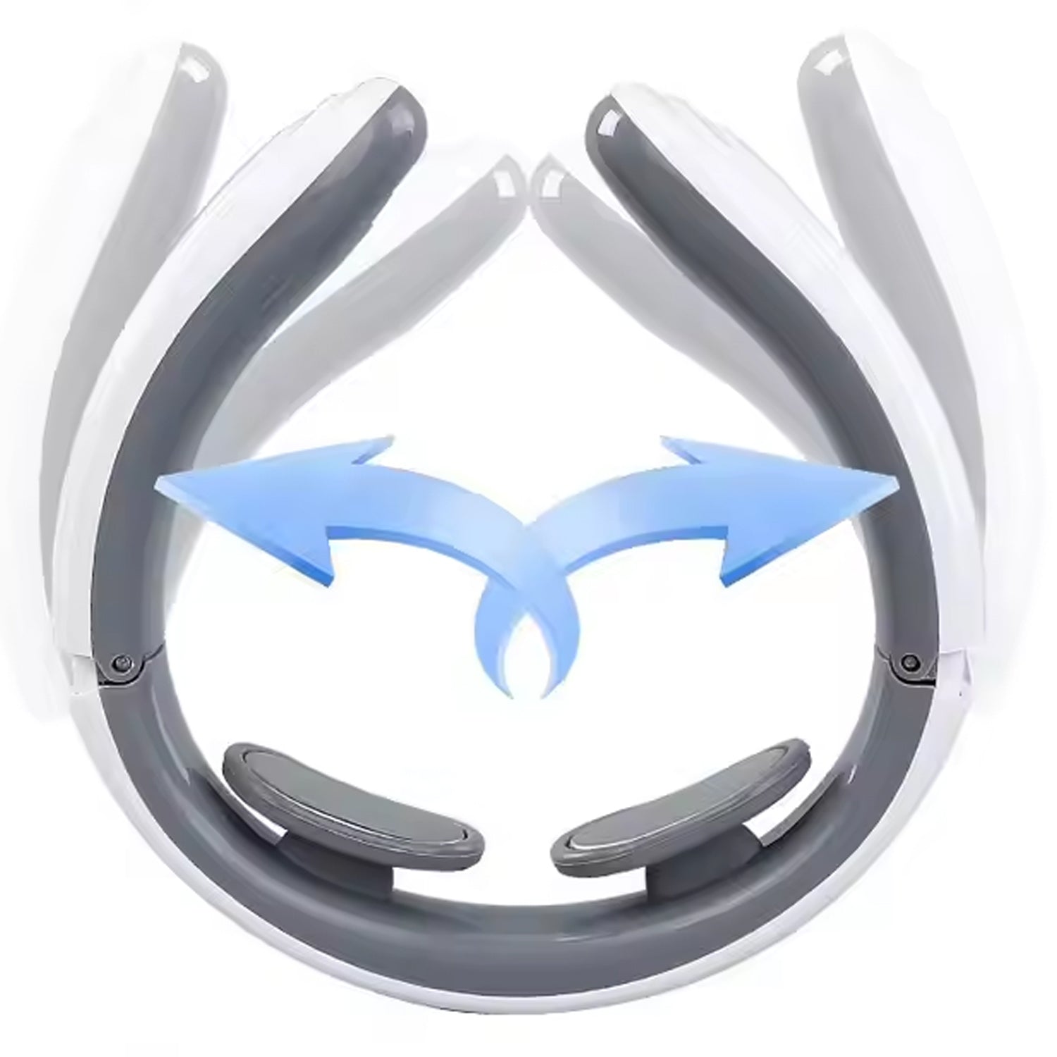 2 Heads Smart Electric Neck And Back Pulse Massager (1 Pc  Mix Design) - doorbey india